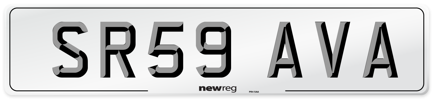 SR59 AVA Number Plate from New Reg